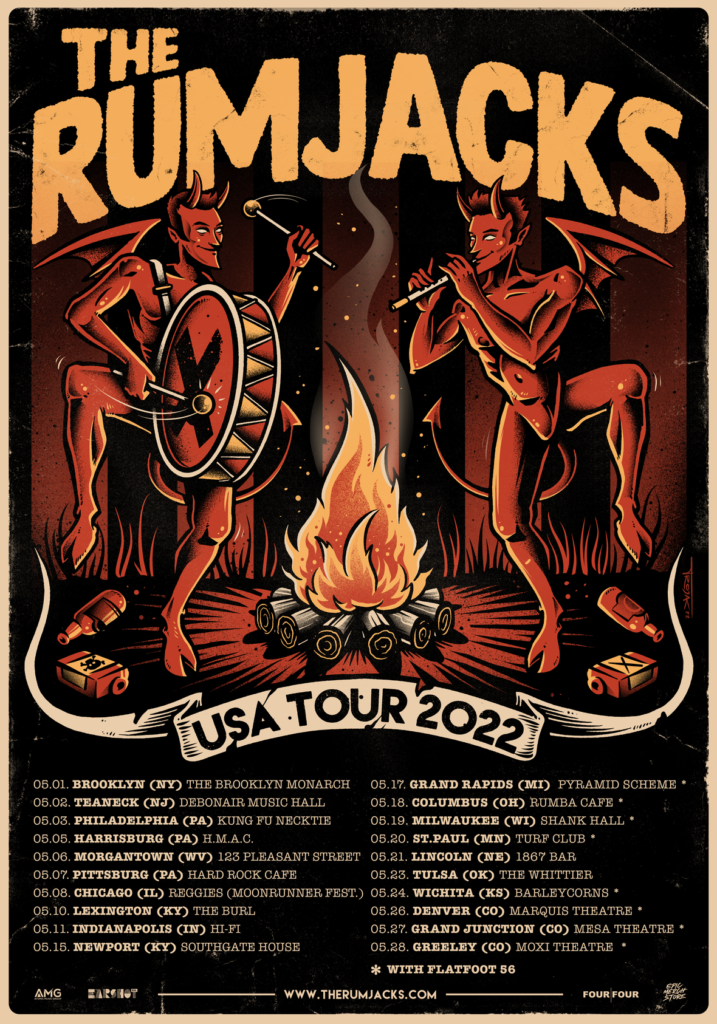 Rumjacks USA tour poster 2022