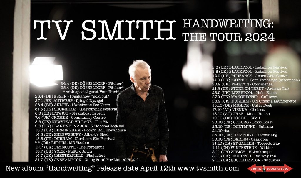 TV Smith - Handwriting tour 2024