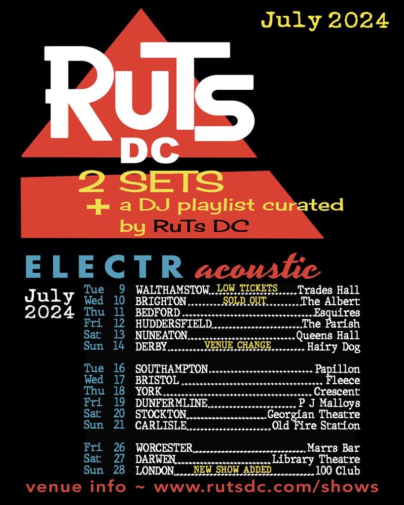 Ruts DC ElectrAcoustic tour July 2024