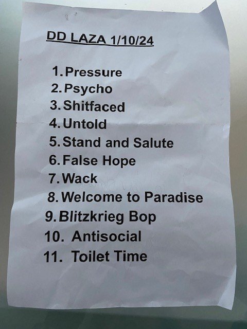 Downtown District set list