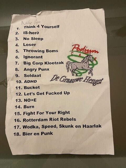 Die Nakse Bananen setlist from Graauwe Hengst