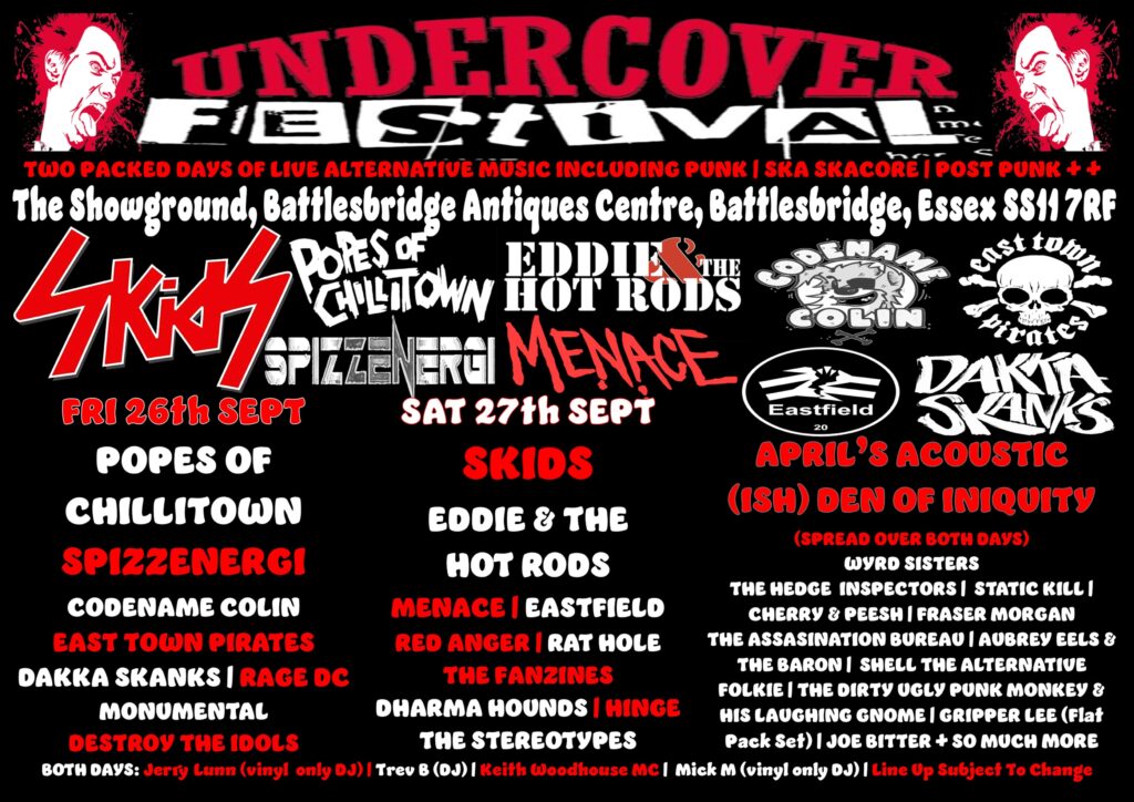 Undercover Festival 2025 Black Poster